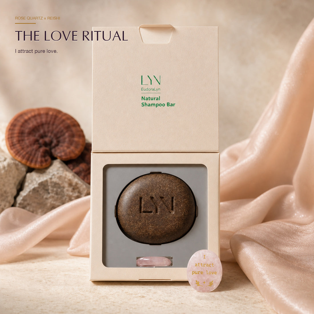 Rose Quartz &amp; Citrine Shampoo Bar Set