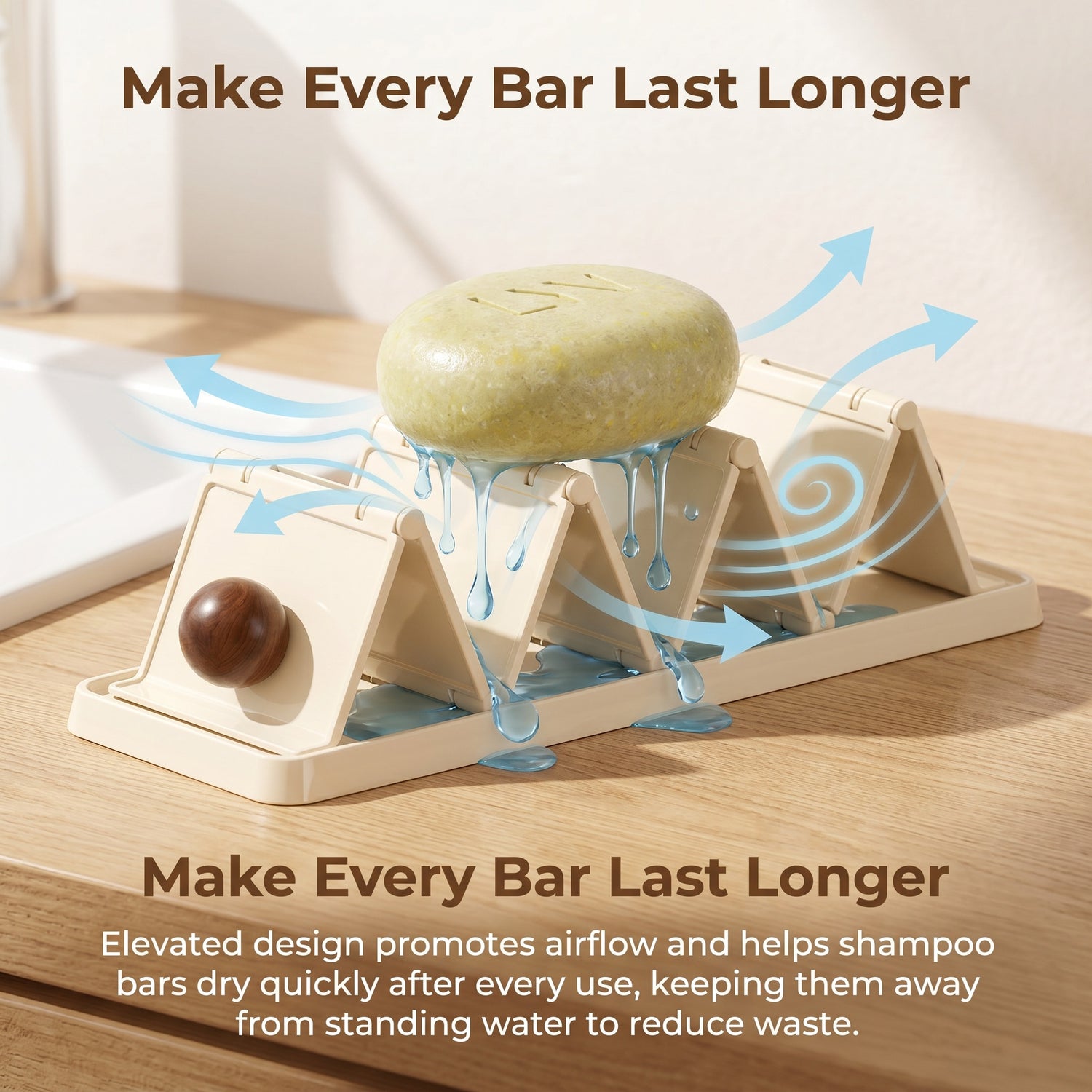 Expandable Shampoo Bar Drying Rack