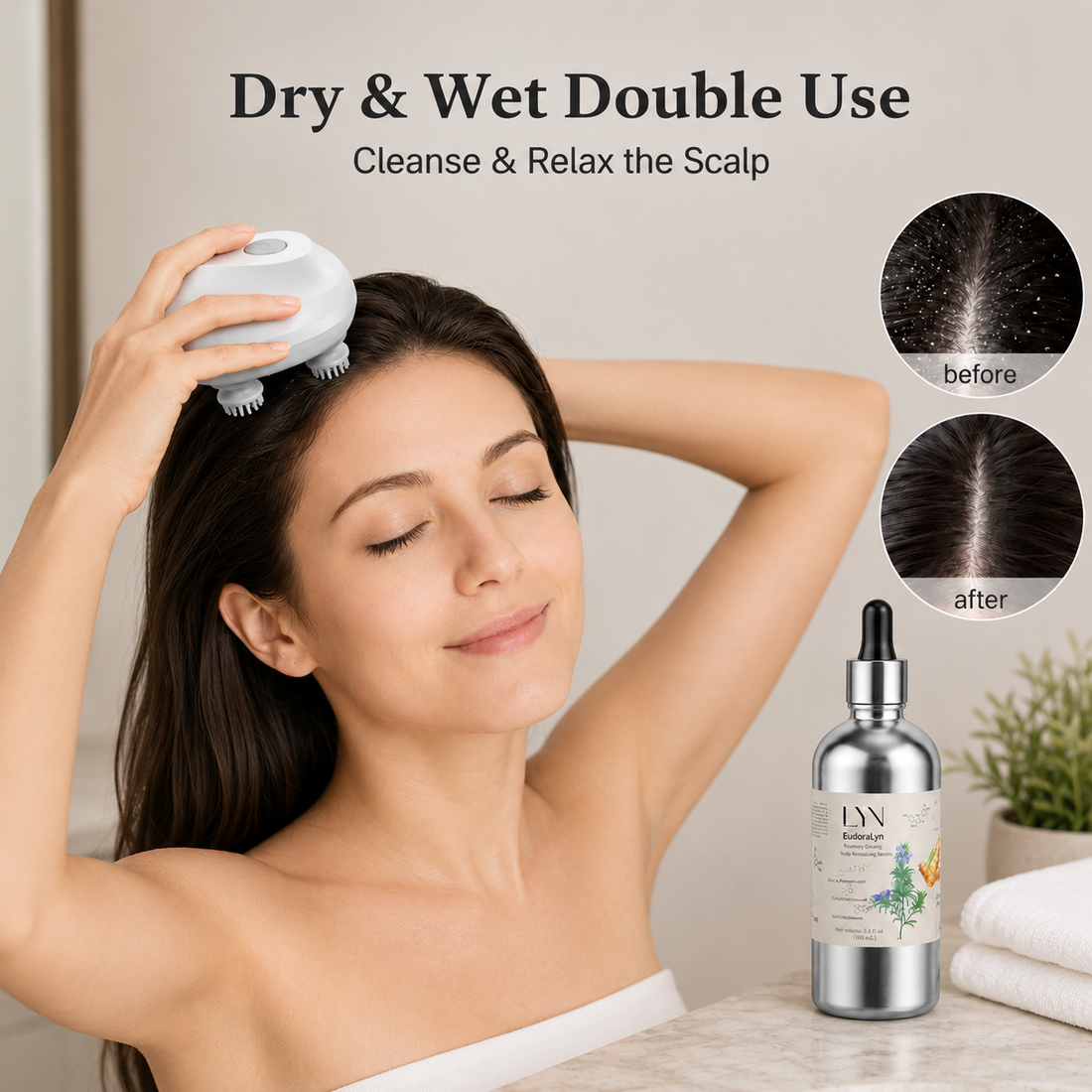 Hair Growth Scalp Massager Set